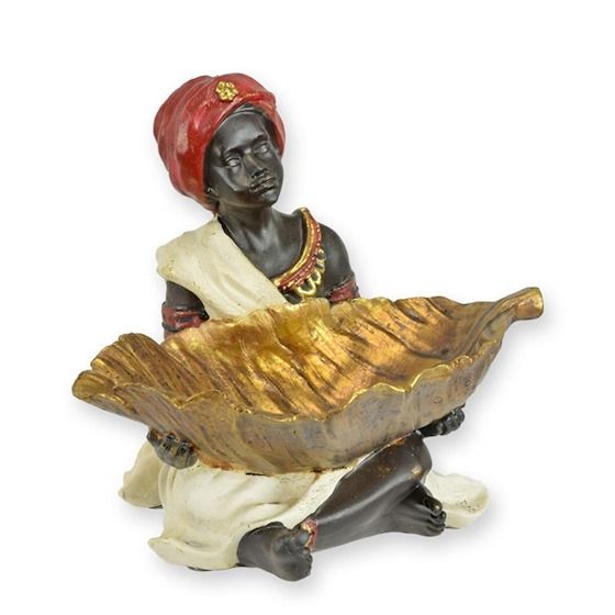 Servitor negru-sapuniera din rasini