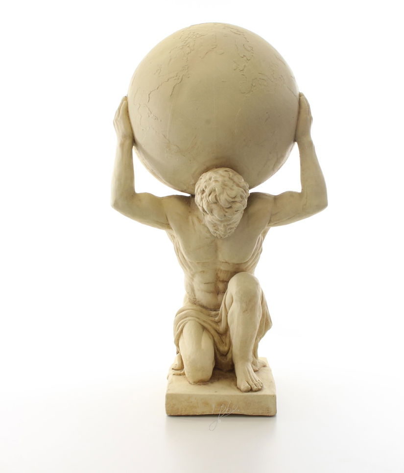 Atlas-statueta din rasini speciale