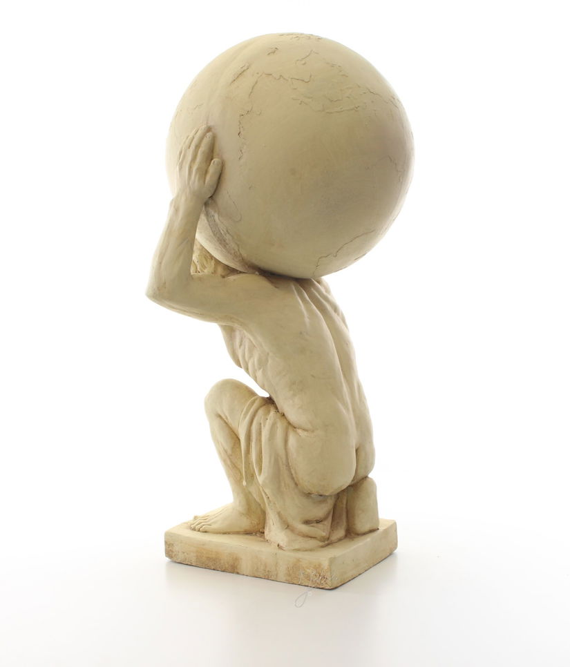 Atlas-statueta din rasini speciale