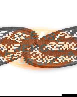 Placheta decorativa"Remouve shoes"