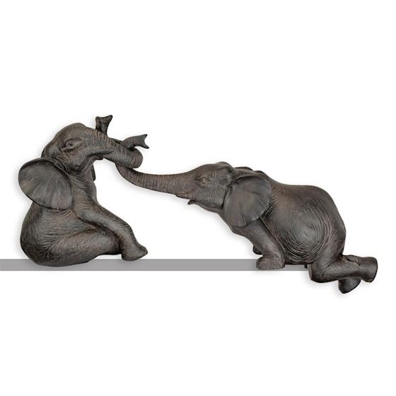 Doi elefanti-set statuete din rasini