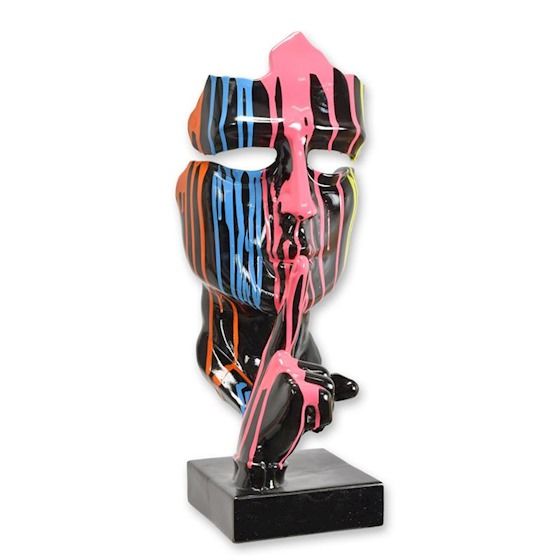 Nu vorbiti rau-masca decorativa rasini