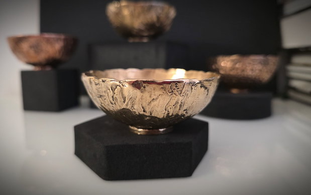 Bol decorativ din bronz ''Imprint''