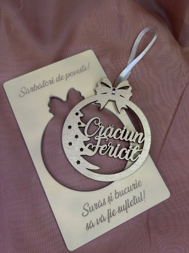 Felicitare glob Craciun Craciun fericit
