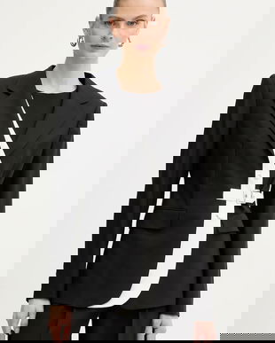 Karl Lagerfeld jachetă cu lână BW ESSENTIAL