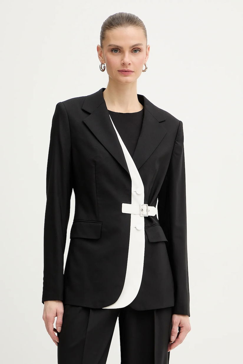 Karl Lagerfeld jachetă cu lână BW ESSENTIAL