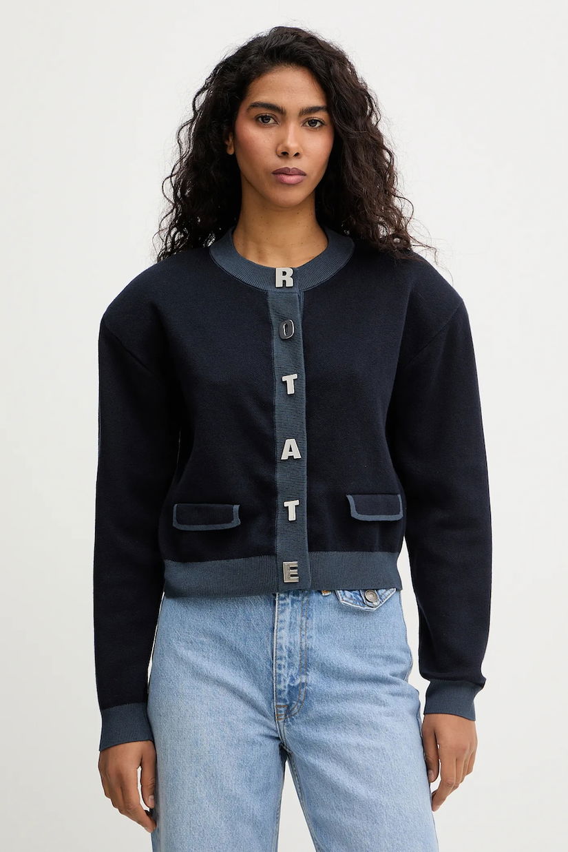 Rotate cardigan din amestec de casmir