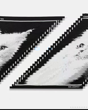 Karl Lagerfeld eșarfă de mătase IKON