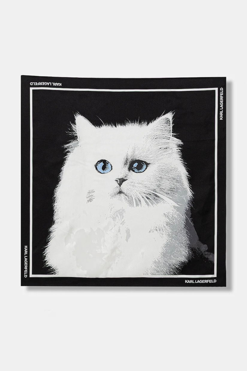 Karl Lagerfeld eșarfă de mătase IKON