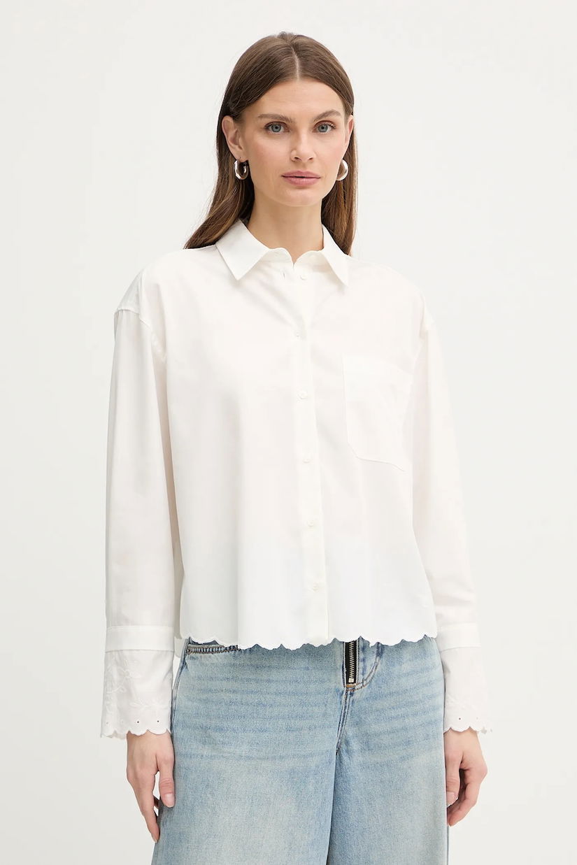 Weekend Max Mara cămașă din bumbac NEUTRO