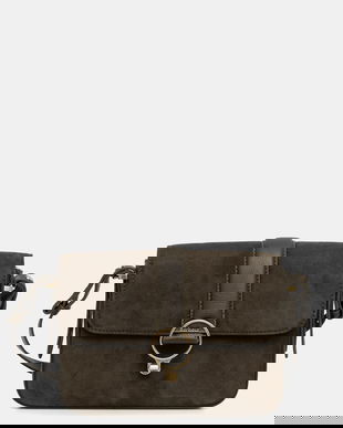 Barbour geantă de mână din piele întoarsă Rosa