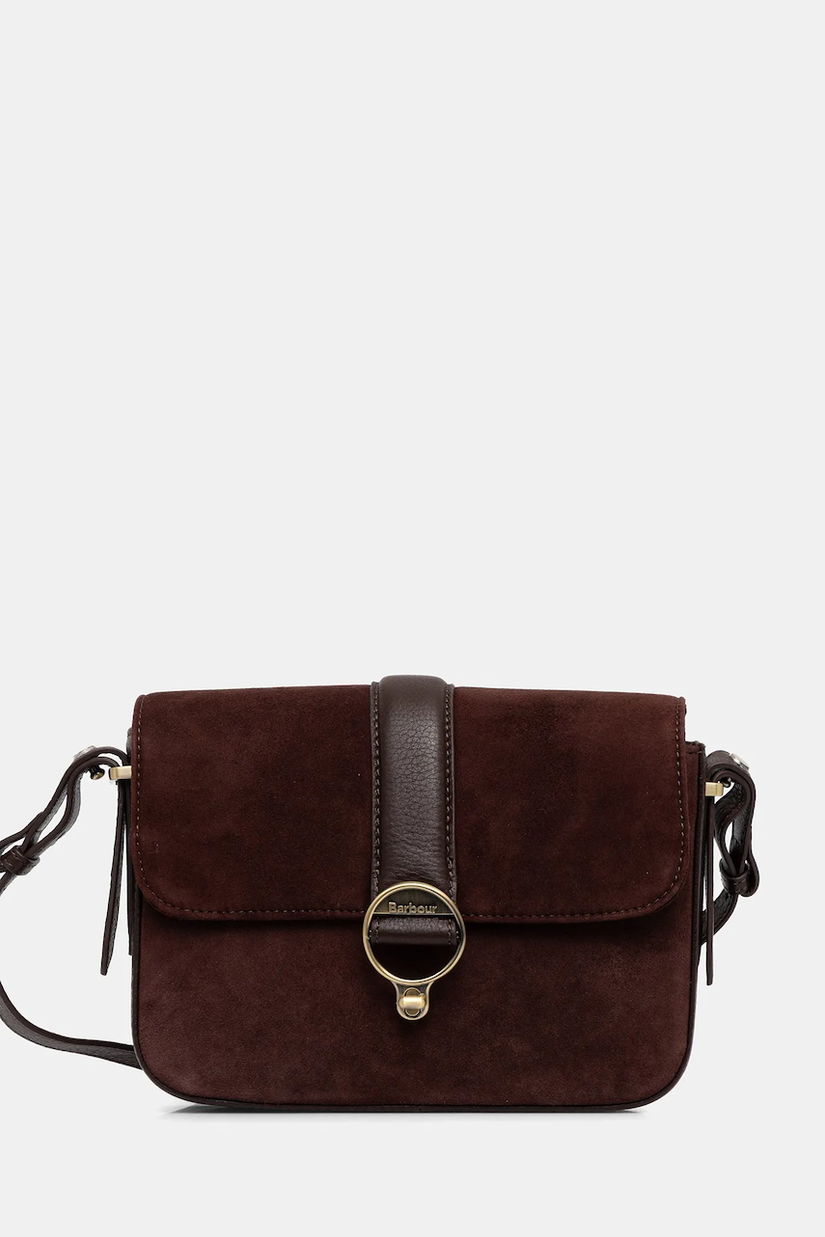 Barbour geantă de mână din piele întoarsă Rosa