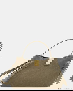 Yuzefi geantă de mână din piele întoarsă GYOZA MINI