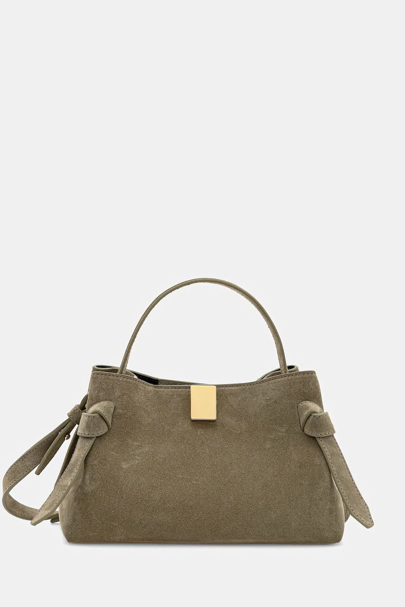 Yuzefi geantă de mână din piele întoarsă GYOZA MINI