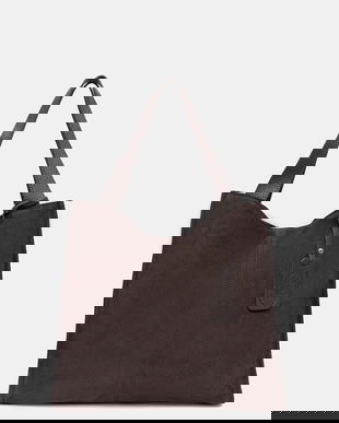 Answear.LAB geanta de mana din piele intoarsa