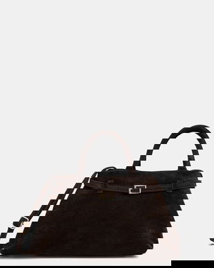 Answear.LAB geanta de mana din piele intoarsa