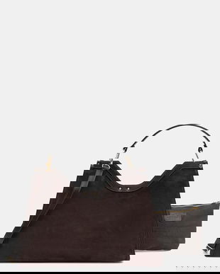 Answear.LAB geanta de mana din piele intoarsa