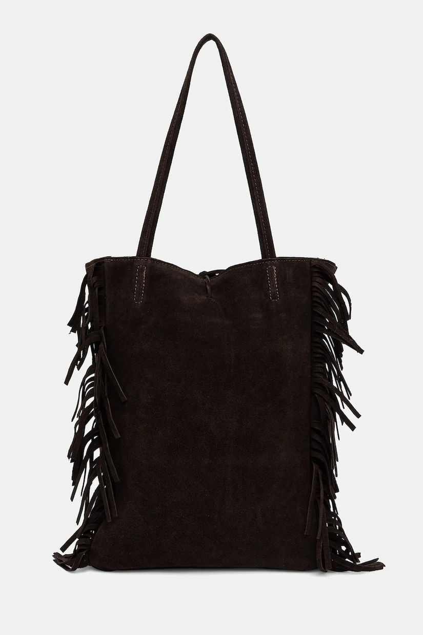 Answear.LAB geanta de mana din piele intoarsa