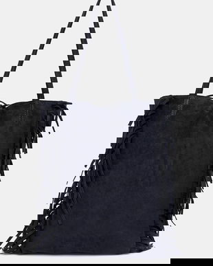 Answear.LAB geanta de mana din piele intoarsa