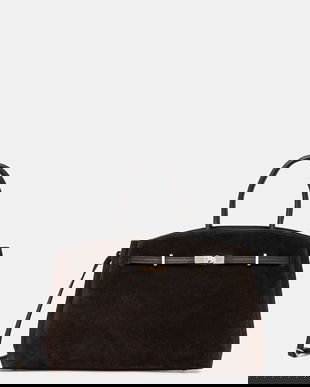 Answear.LAB geanta de mana din piele intoarsa