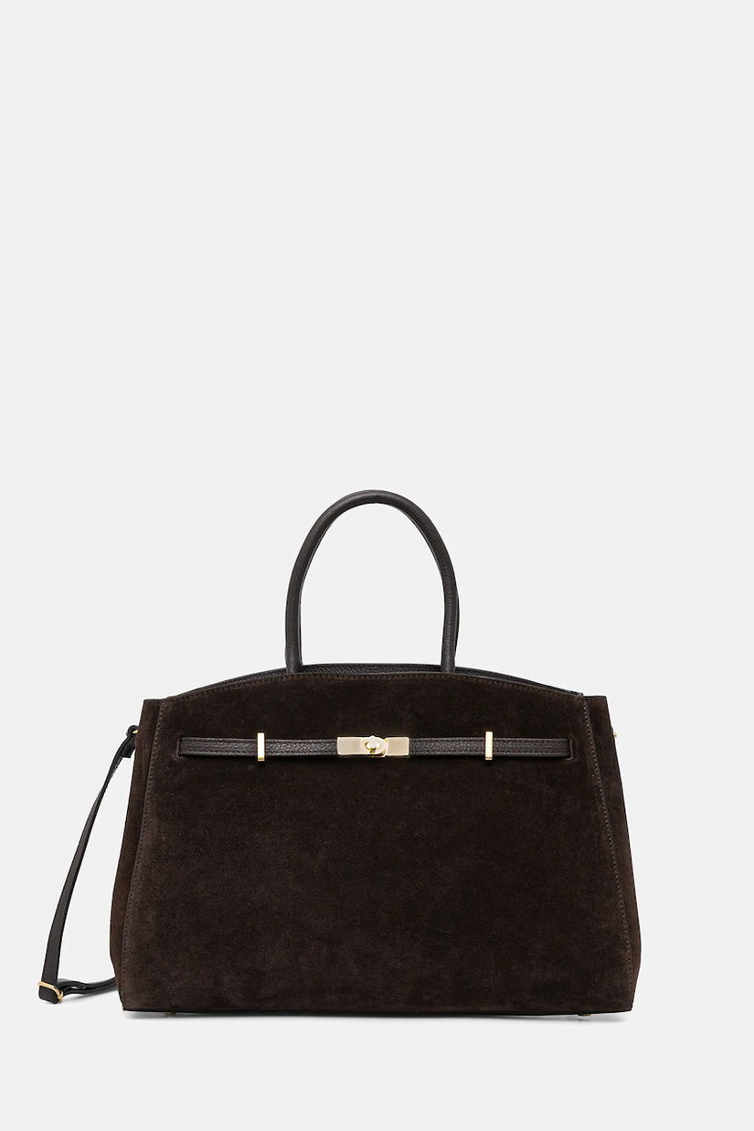 Answear.LAB geanta de mana din piele intoarsa