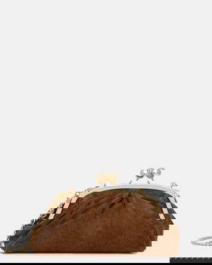 Answear.LAB geantă de mână din piele întoarsă