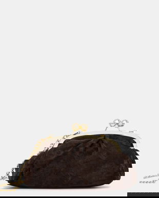 Answear.LAB geantă de mână din piele întoarsă