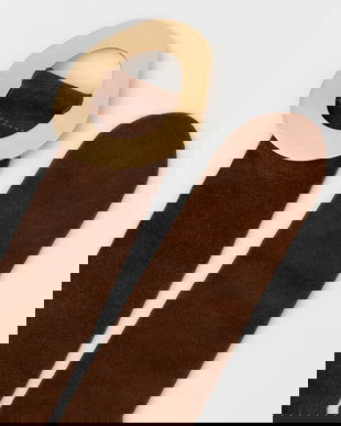 Answear Lab curea din piele intoarsa