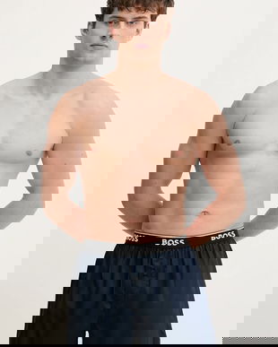 BOSS boxeri de bumbac 2P Boxer Shorts EW 2-pack