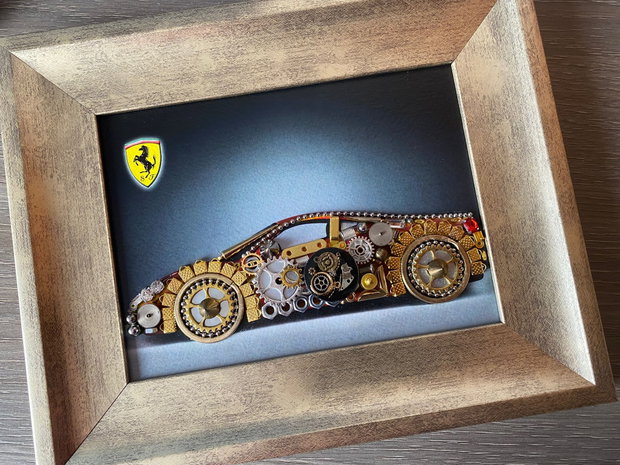 Masina sport model Ferrari Cod M 621・Cadou pentru pasionații de Ferrari・Mașină model Ferrari pentru birou・Mașină de colecție Ferrari
