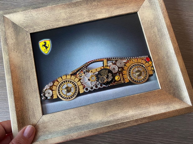 Masina sport model Ferrari Cod M 621・Cadou pentru pasionații de Ferrari・Mașină model Ferrari pentru birou・Mașină de colecție Ferrari