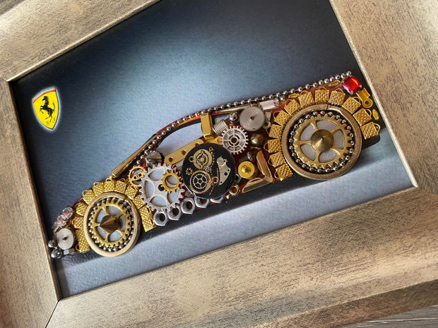 Masina sport model Ferrari Cod M 621・Cadou pentru pasionații de Ferrari・Mașină model Ferrari pentru birou・Mașină de colecție Ferrari
