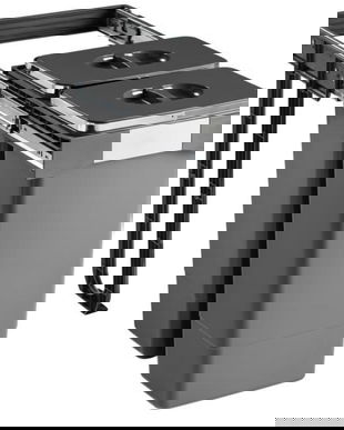 Cos de gunoi Free Jazz 40 incorporabil, colectare selectiva, 2 compartimente x 26 litri