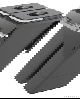 Cos de gunoi incorporabil Front 45, colectare selectiva, cu doua compartimente x 26 litri