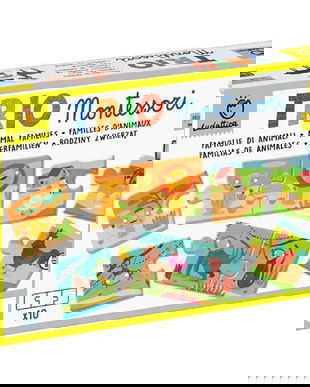 Familii de animale - Joc trio montessori