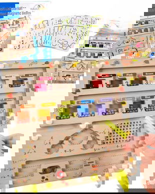 Joc labirint magnetic de clasificare a culorilor