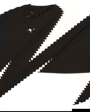 Bluza femei Puma Wardrobe Ess Longsleeve Baby Tee 62976101, L, Negru