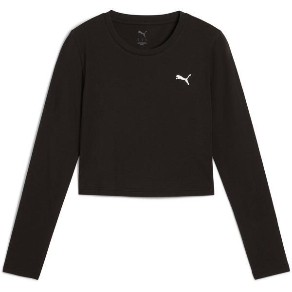 Bluza femei Puma Wardrobe Ess Longsleeve Baby Tee 62976101, L, Negru