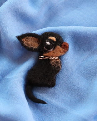 Brosa/decor `Chihuahua`