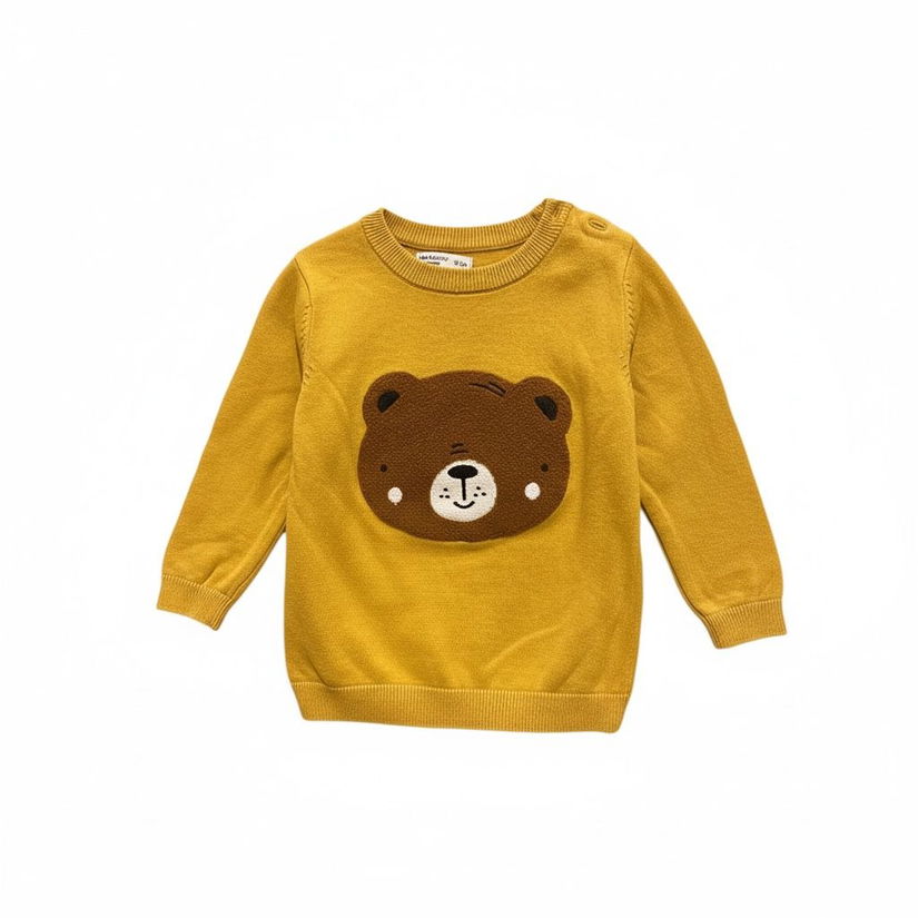 Pulover Sinsay copii cu ursuleț, mărimea 98 (potrivit 92)