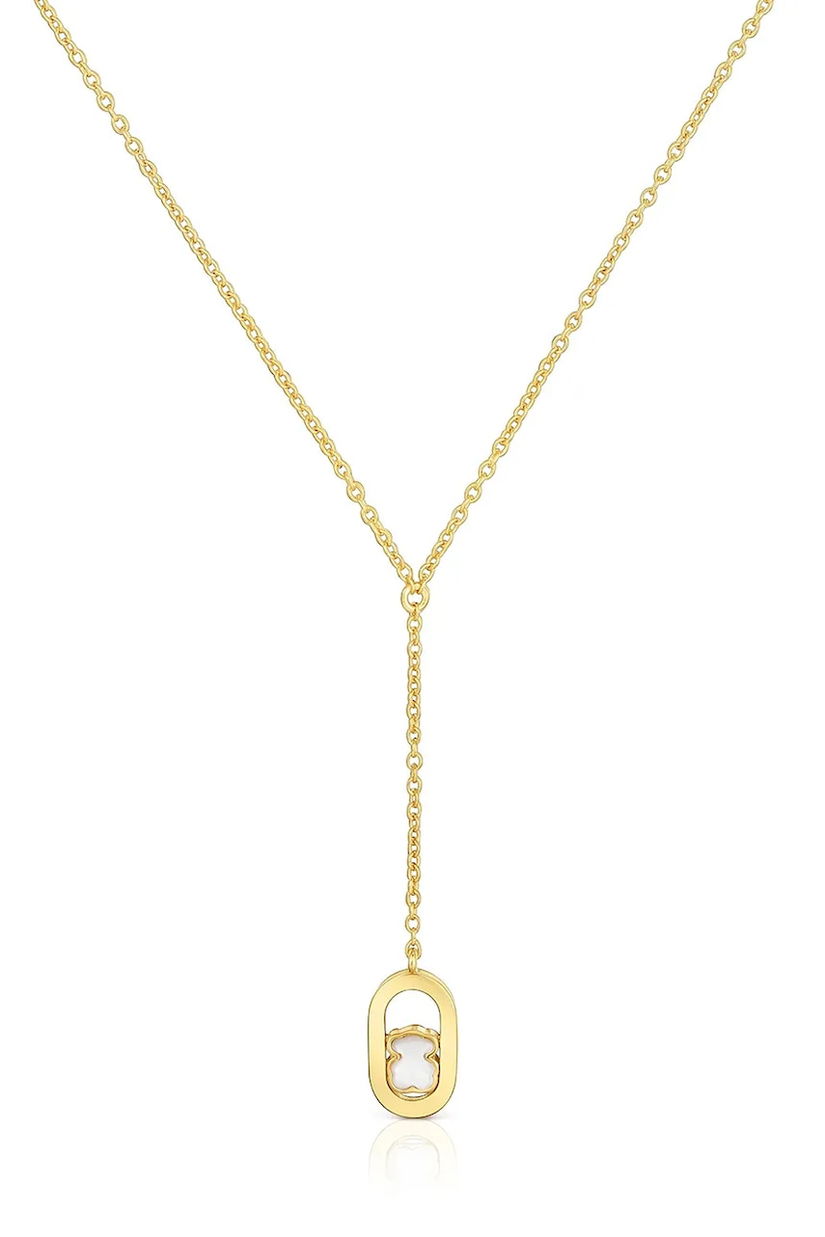 Tous colier din argint placat cu aur