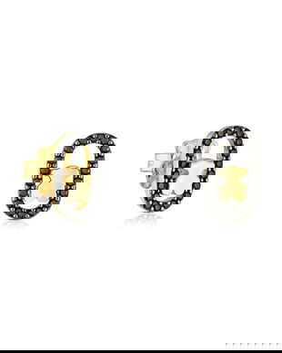 Tous cercei din argint placați cu aur