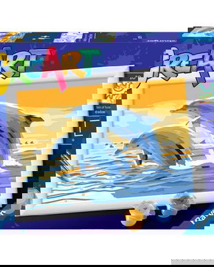 Pictura pe numere. Delfini