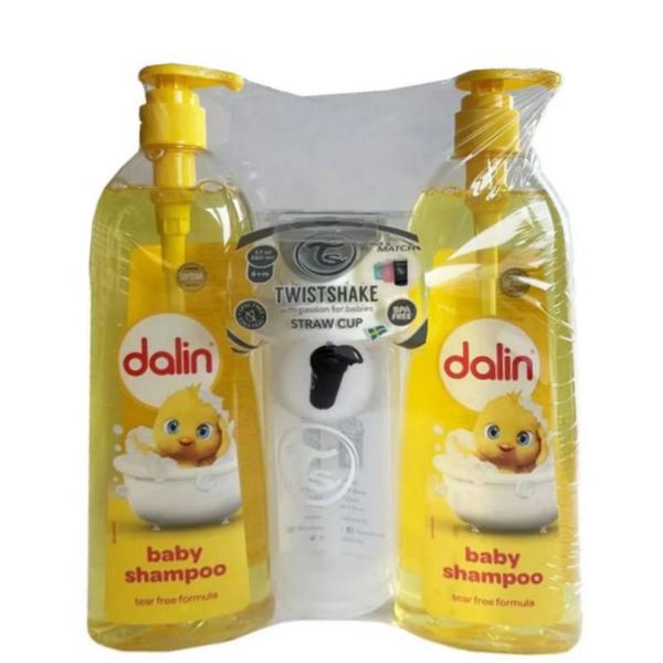 Set Sampon Fara Lacrimi pentru Copii - Dalin Baby Shampoo, 2 x 750 ml