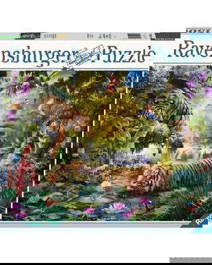 Puzzle 1500. Iaz cu tigri