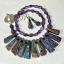 SET ~PURPLE MERMAID DREAMS~colier și cercei