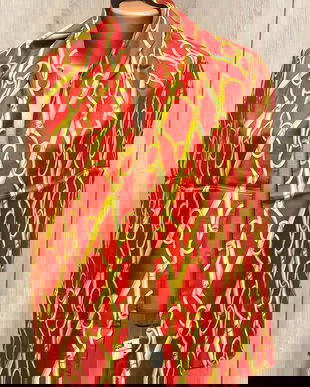 ESARFA ELEGANTA MOSCHINO ORIGINALA DOUBLE FACE MATASE NATURALA,SEMNATA.UNISEX