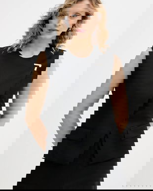 Karl Lagerfeld vestă din amestec de lână