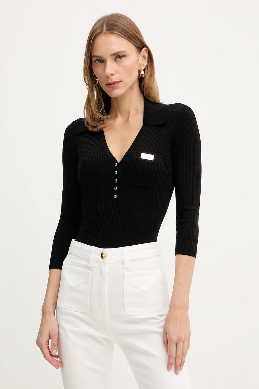 Elisabetta Franchi bluză cu mătase