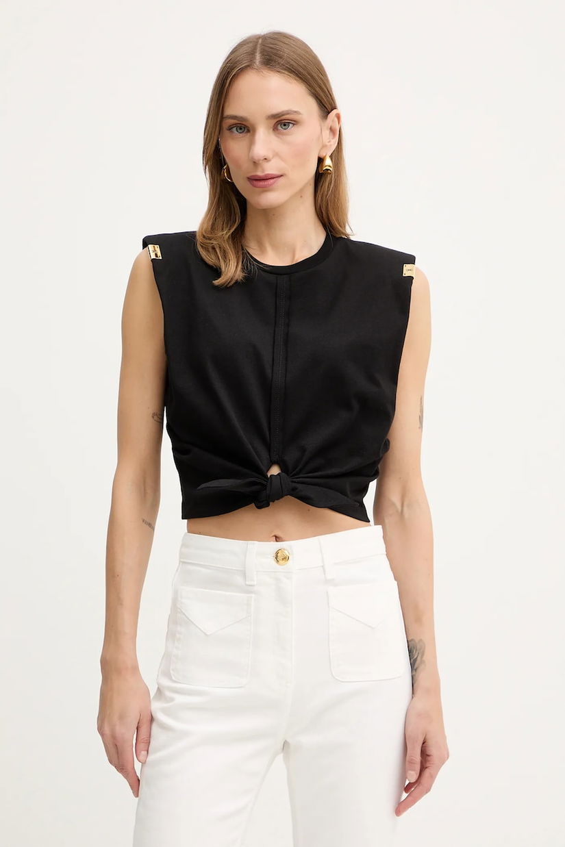 Elisabetta Franchi bluză din bumbac